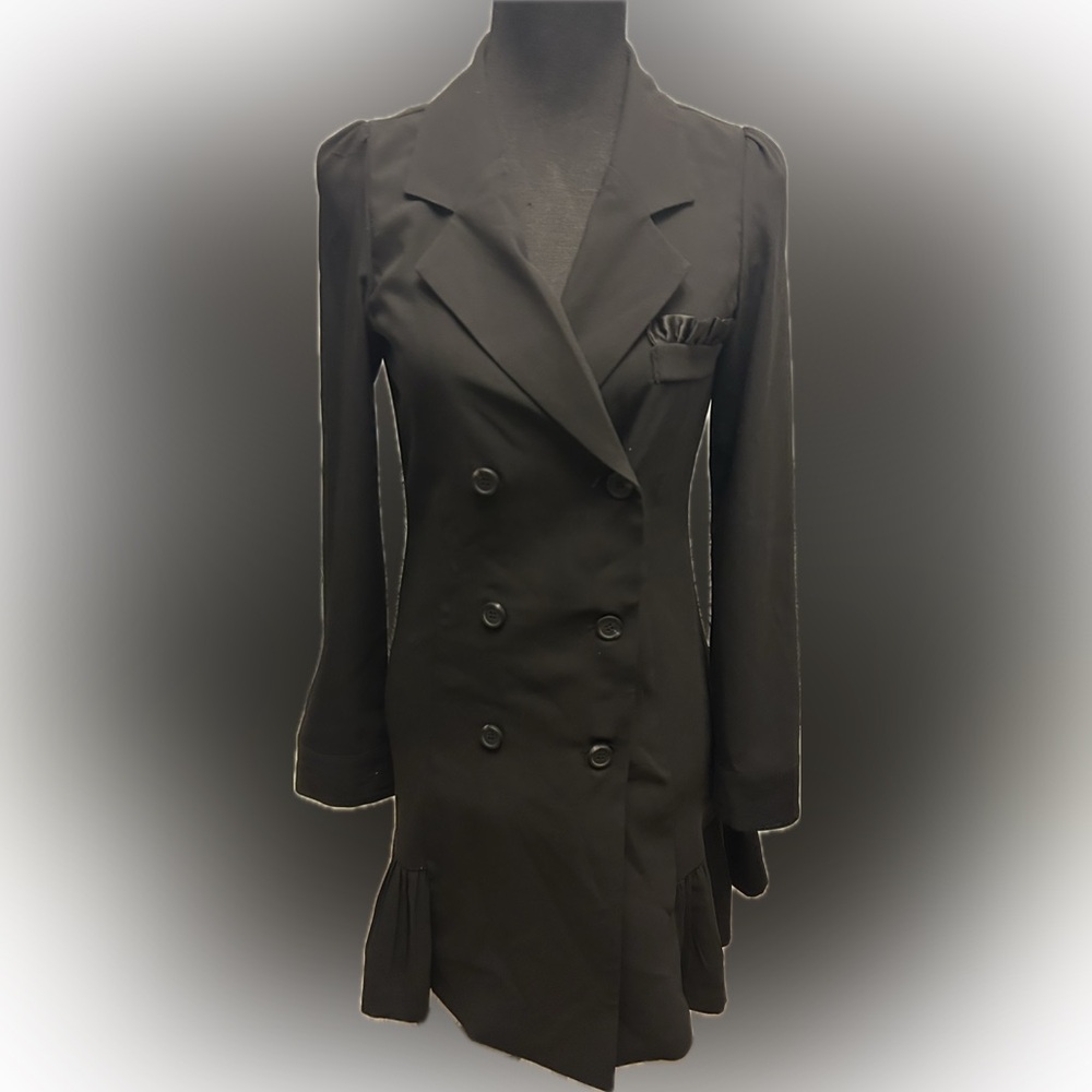 50%off wβ€οΈ Double-breasted blazer jacket dress No size tag Small 98